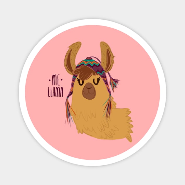 Me Llama Magnet by LastByte